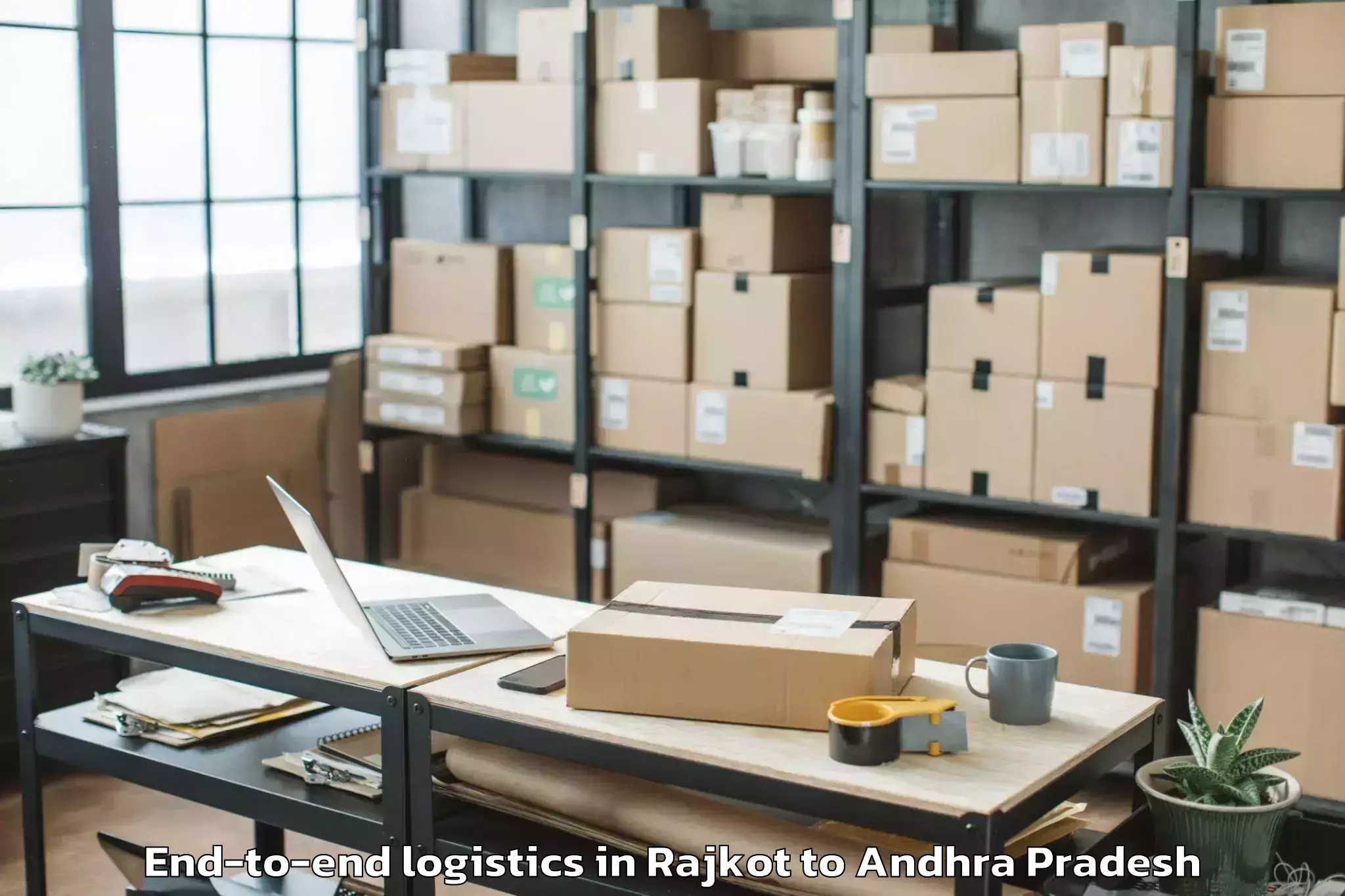 Book Rajkot to Paravada End To End Logistics Online